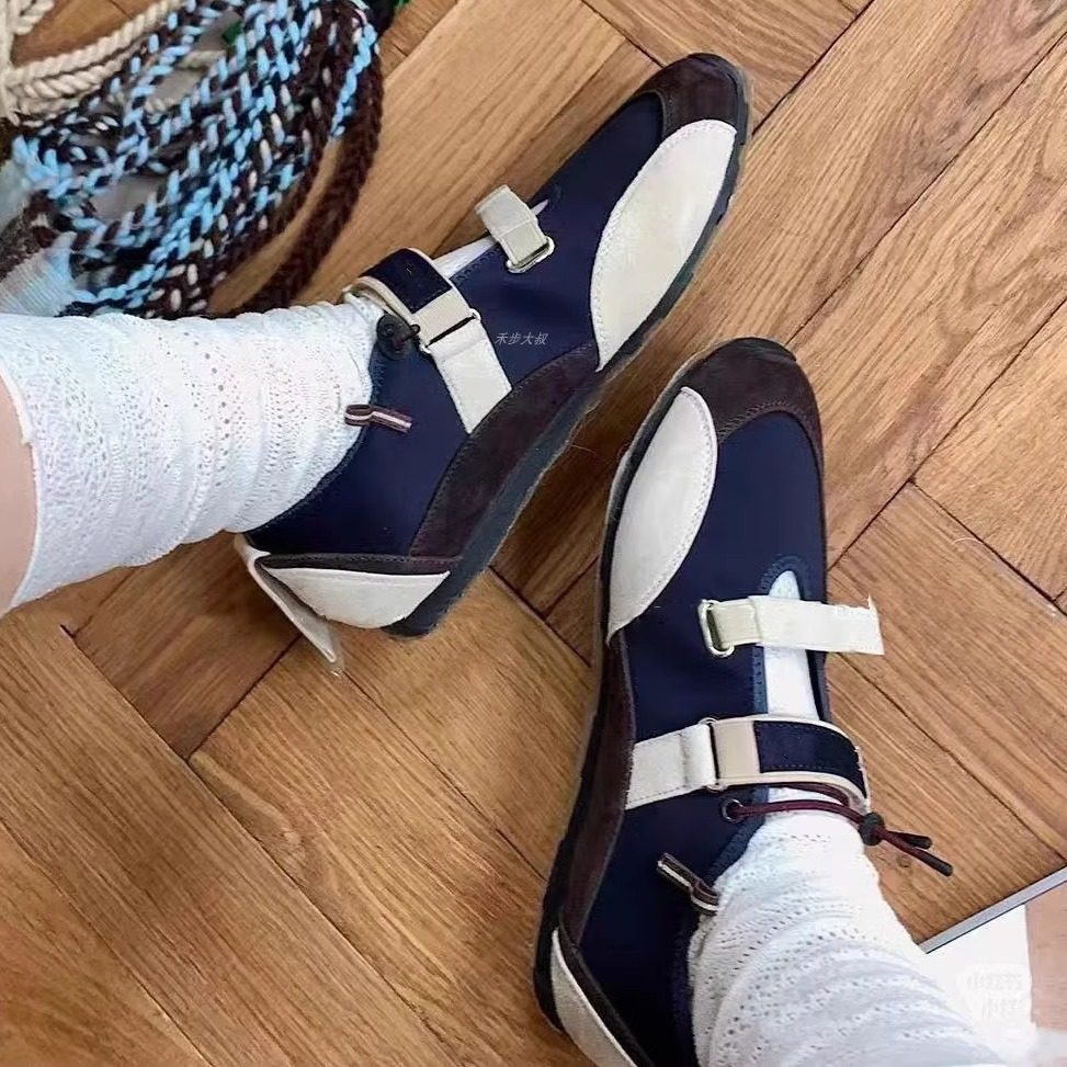 2026春夏街头百搭圆头魔术贴平底玛丽珍运动鞋少女感拼色芭蕾舞鞋,淘宝优惠券,粉丝福利购,淘宝优惠卷