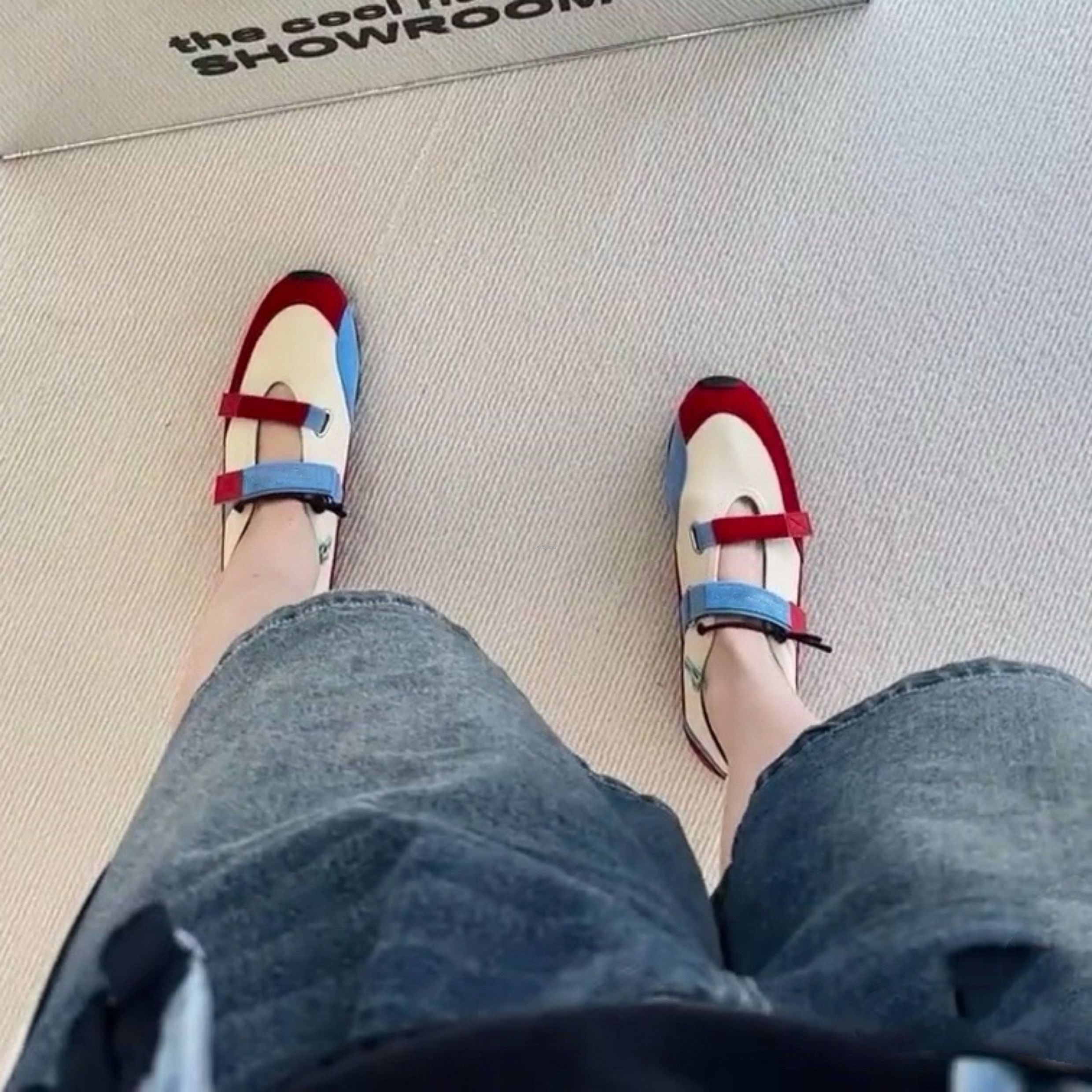 2026春夏街头百搭圆头魔术贴平底玛丽珍运动鞋少女感拼色芭蕾舞鞋,淘宝优惠券,粉丝福利购,淘宝优惠卷