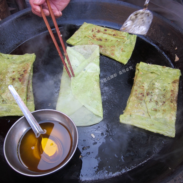 湖北特产 手工豆皮 现做新鲜菜籽油炕豆皮 应城炕豆饼 早点小吃 - 图1