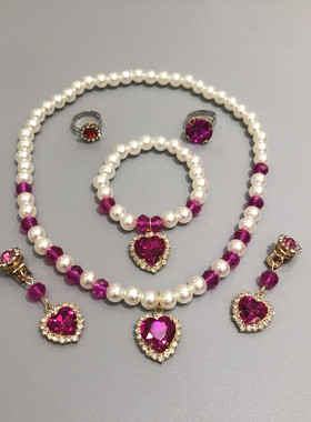 儿童宝石首饰礼盒洛丽塔项圈公主