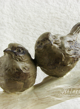 美式乡村风复古做旧树枝摆件