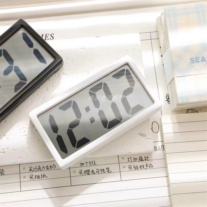 简约桌面高清数显时钟数字钟ins风电子时钟学生宿舍卧室台钟,淘宝优惠券,粉丝福利购,淘宝优惠卷