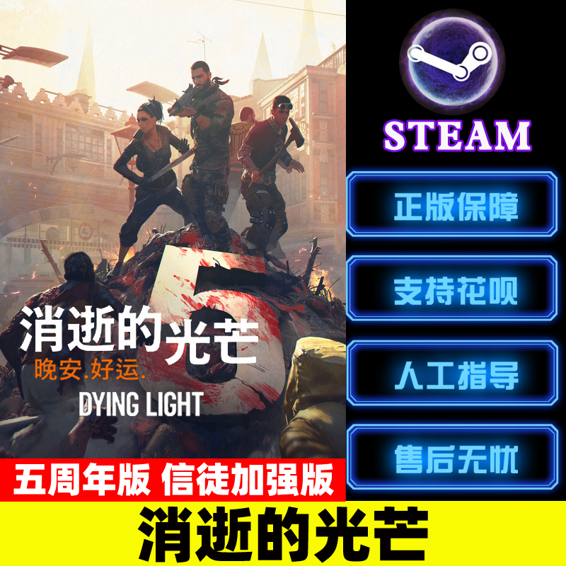 PC正版steam游戏 Dying Light 消逝的光芒1 信徒加强版 决定版 消失的光芒 国区激活码 - 图0