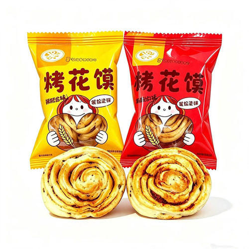 烤花卷馍陕西特产大荔杨大烤花馍干馒头片独立包装酥脆办公室零食 - 图3
