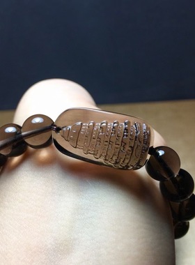 冰种黑曜石文昌塔上岸手链