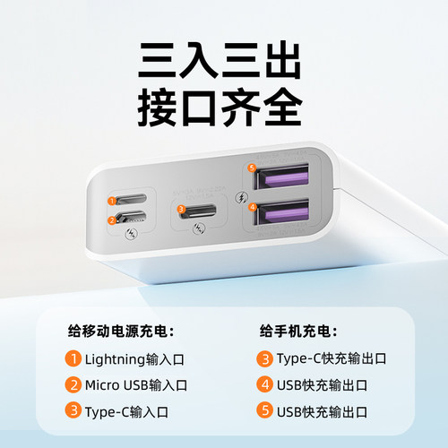 ROMOSS罗马仕10000毫安大容量充电宝22.5W快充超薄小巧便携迷你轻薄移动电源官方旗舰店正品适用于小米苹果-图3