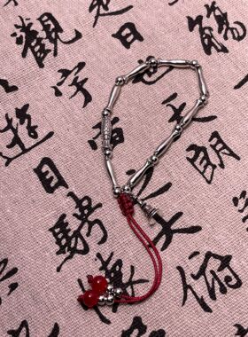 2025新款复古好运小鱼手链精致时尚手工编织本命年手饰高级礼物