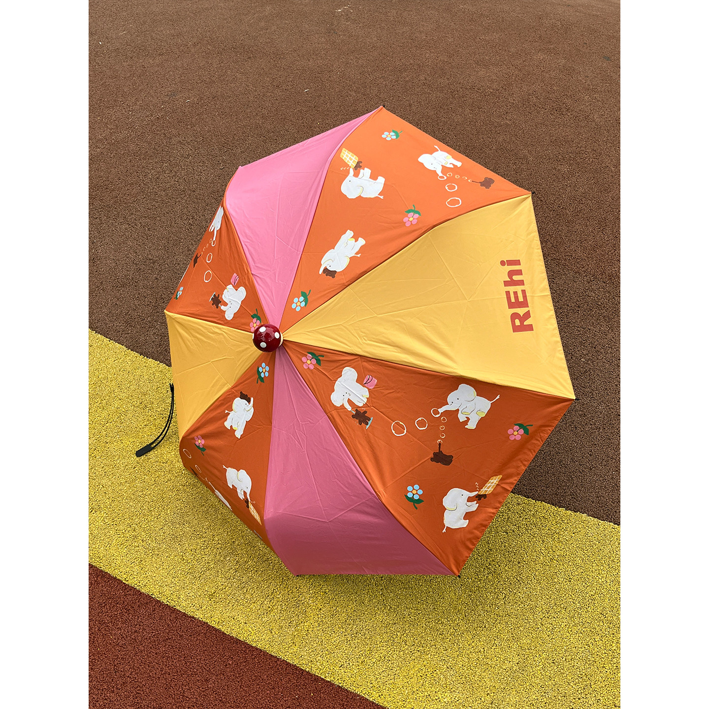 REhi （升级）自然郊游遮阳伞 原创趣味晴雨两用伞防晒黑胶雨伞