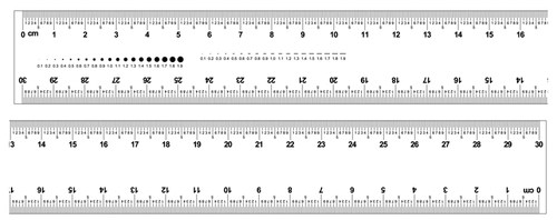 菲林尺软尺透明尺定制两边刻度刻度有0.1mm 0.5mm 1mm-图3