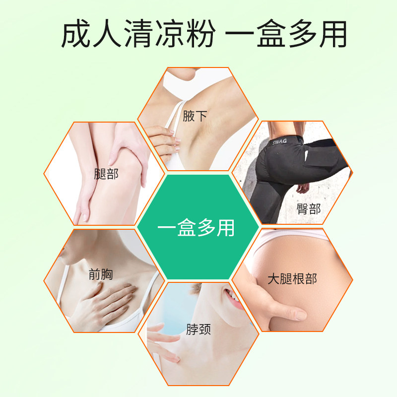 隆力奇清凉粉爽身粉成人痱子用男士私处干爽粉女士腋下老人舒爽粉,淘宝优惠券,粉丝福利购,淘宝优惠卷