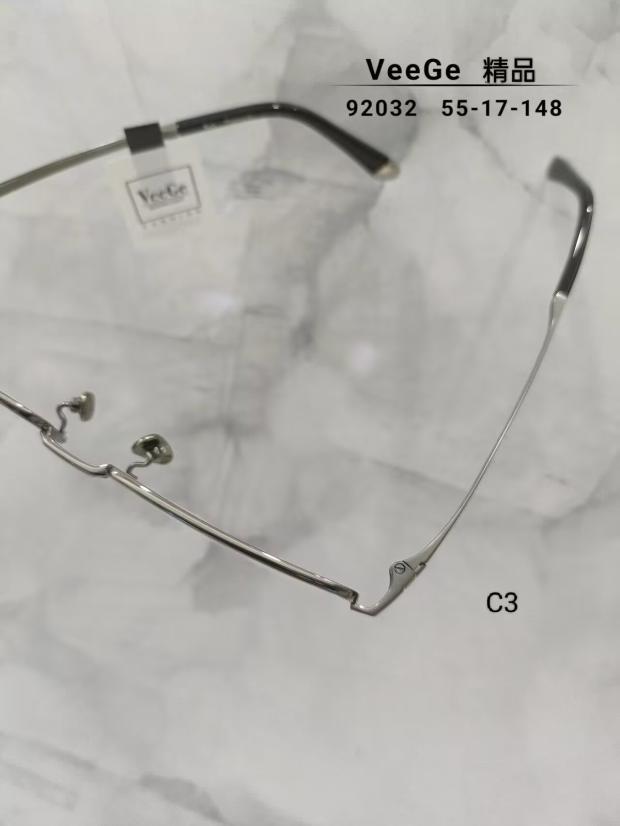 VeeGe纯钛商务眼镜V格精品镜架近视镜架防蓝光男款时尚半框V92032 - 图3