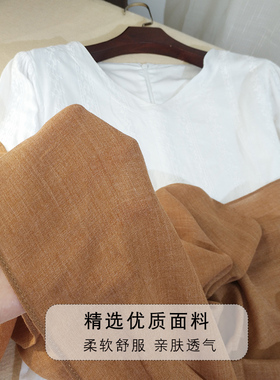 驼色棉麻围巾女秋冬2026新款披肩