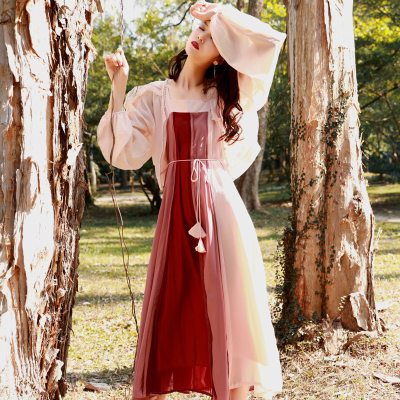 魅影仙女夏季套装裙复古搭配连衣裙 魅影仙女连衣裙