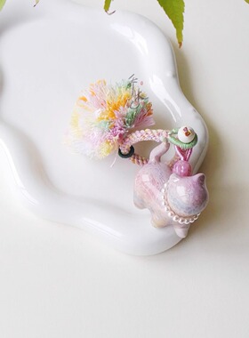 流体大漆猫逗球DIY包挂