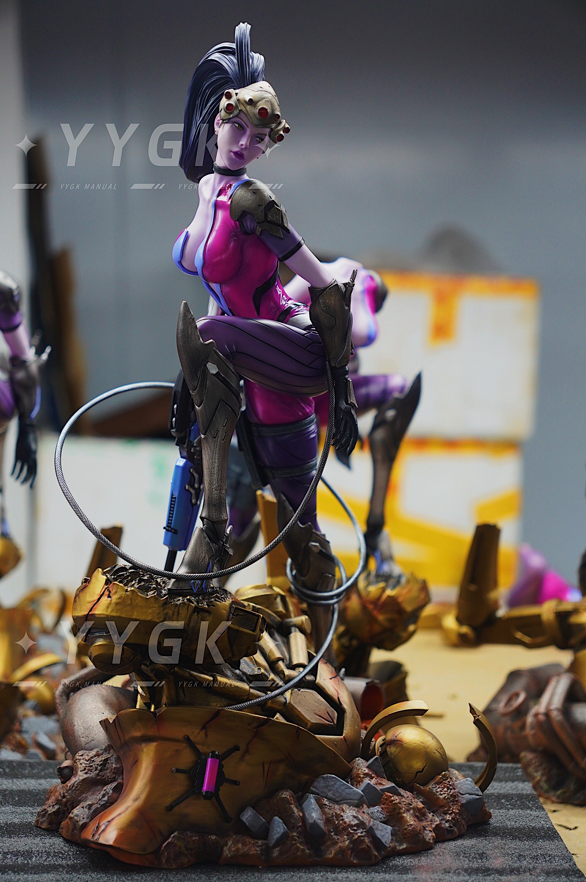 yygk蜂鸟黑百合ow 暗夜百合gk手办模型雕像 可月兑 18禁现货