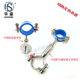 Stainless steel external screw cover leather pad tube bracket tube card