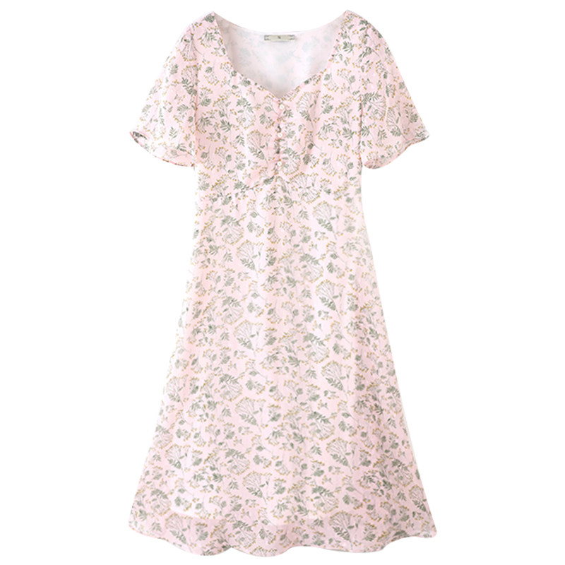 伊自尚胖妹妹大码女装新款雪纺裙子 伊自尚服饰大码女装