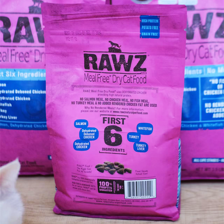 RAWZ罗斯猫粮低温烘焙脱水鸡肉火鸡三文鱼成幼猫咪全价3.5磅7.8磅-图2