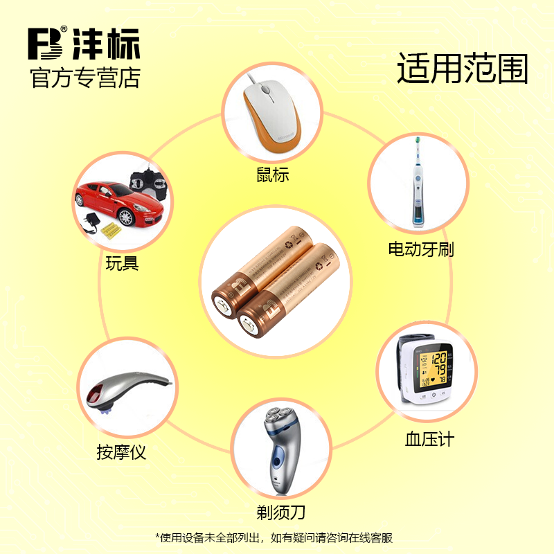 沣标 2800毫安镍氢充电电池4节5号7号闪光灯电池玩具麦克风充电器-图1