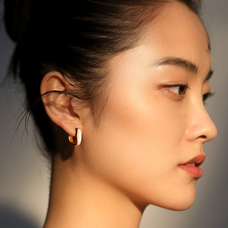 年新款耳环复古耳饰小众高级感气质耳扣耳圈女 翡拉拉 Fellala 2021 年新款耳环复古耳饰小众高级感气质耳扣耳圈女 翡拉拉 Fellala 2021