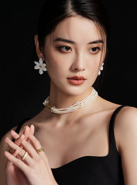 fellala拉拉系列白玉兰花朵女