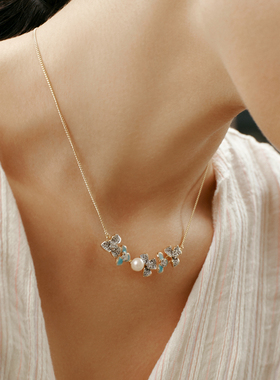 Fellala/翡拉拉「绽放2.0」优雅设计感项链小众设计颈链