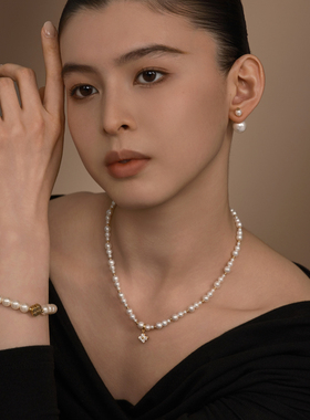 Fellala/翡拉拉「印象巴黎」原创四叶草珍珠项链女生日礼物送女友