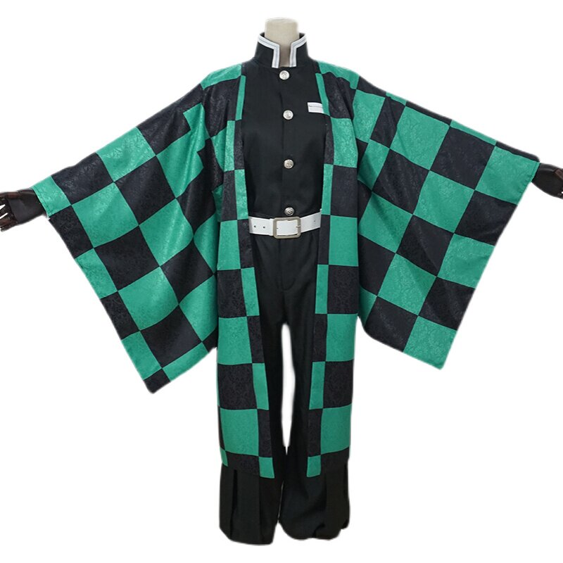 鬼灭之刃cos服灶门炭治郎和风队服动漫套装cosplay