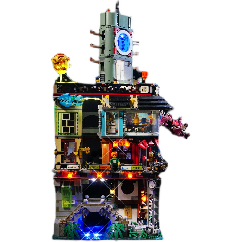 Lepin Lighting积木灯饰适用乐高70620忍者城市创意LED灯具发光-图3