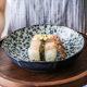 Aiyueju imported ceramic exquisite light luxury blue and white plate