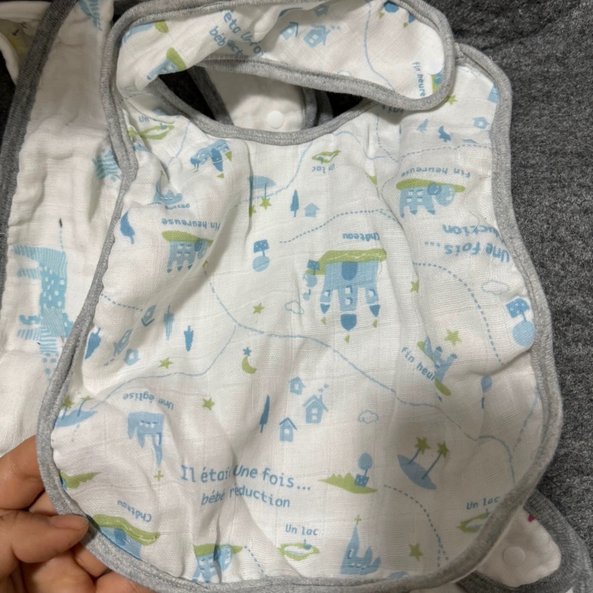 Foreign trade original order 3 pack baby pure cotton gauze saliva towel bib newborn baby saliva towel