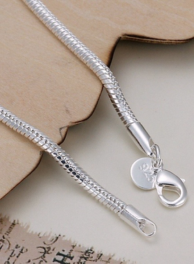 925 Sterling Silver 3MM Snake Chain Bracelets Factory
