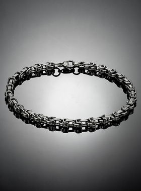 Punk Retro Link Chain Bracelets for Men Overlap Interlocked