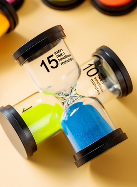 6 Pcs/Set 1/3/5/10/15/30min Sand Clock Sandglass Hourglass