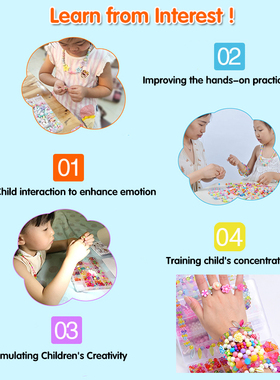 DIY Handmade Beaded Toy with Accessory Set Girl Weaving