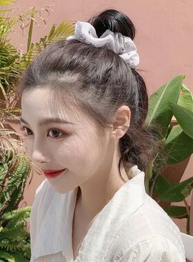 1Pcs Bronzing Small Star Large Intestine Ring Chiffon Cloth