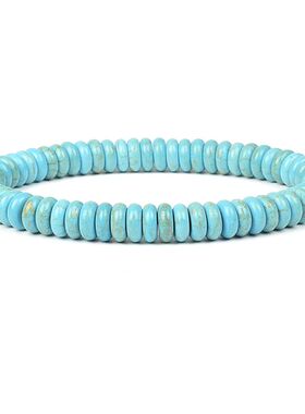Various Shapes Blue Turquoise Bracelets Cube Cylindrical