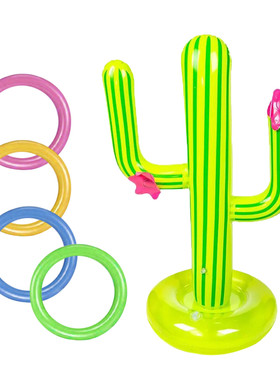 2022Outdoor Swimming Pool accessories Inflatable Cactus Ring