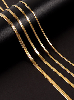 Classic Trendy Chain Necklace For Men Women Gold Color