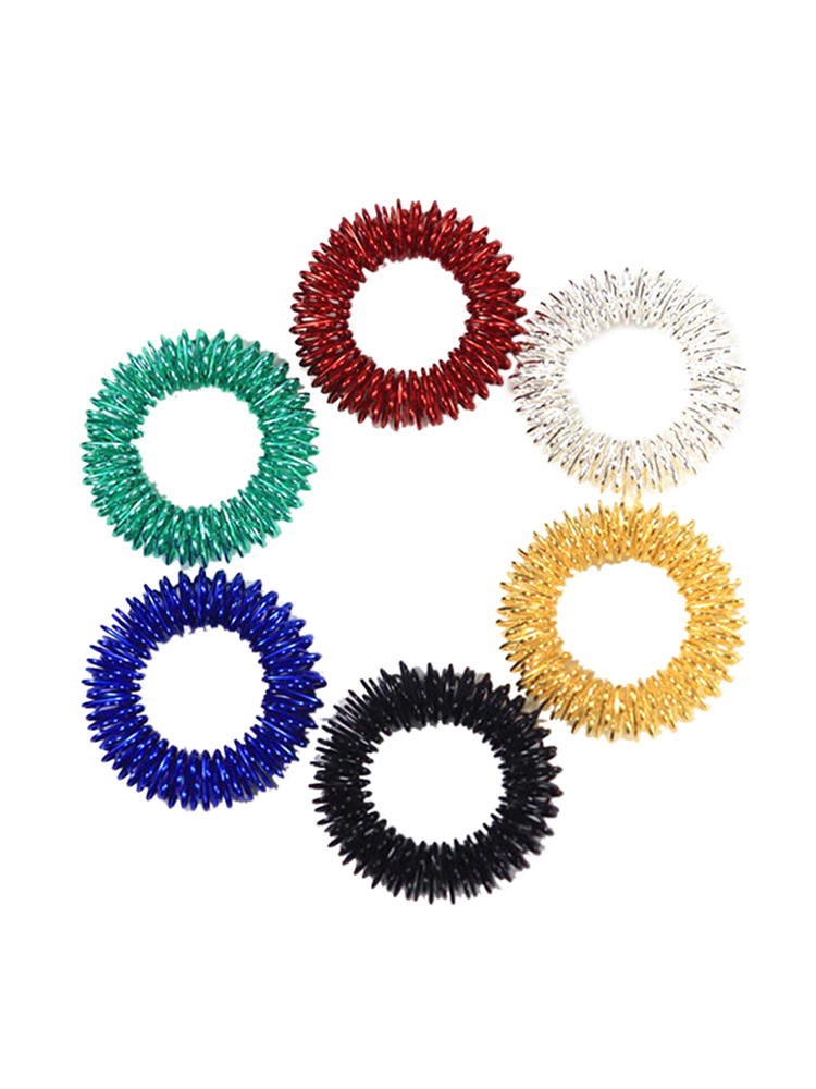 5Pcs Spiky Sensory Ring For Finger Massage Hand Acupressure - 图2