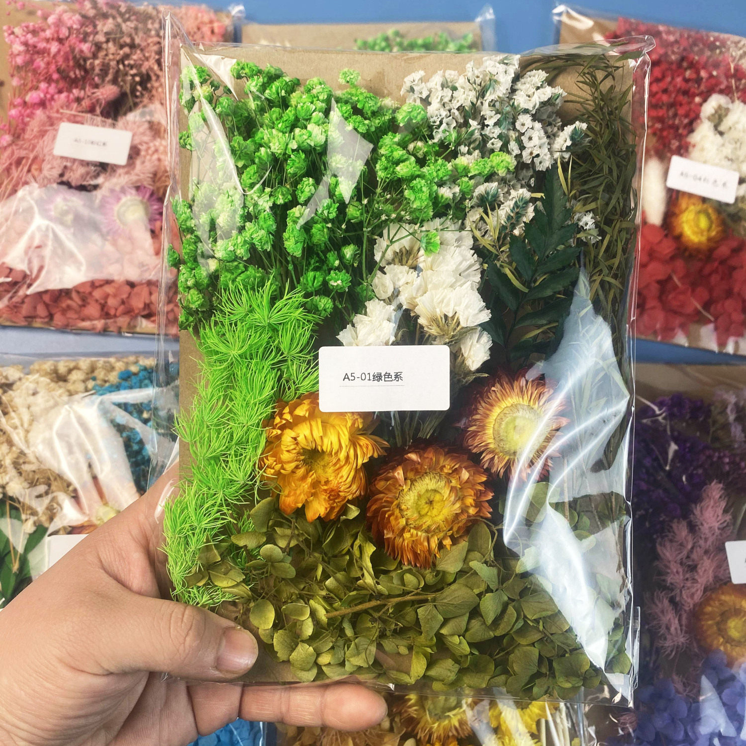 永生花diy浮游花香薰蜡烛相框团扇幼儿园手工压花材料包多色可选,淘宝优惠券,粉丝福利购,淘宝优惠卷