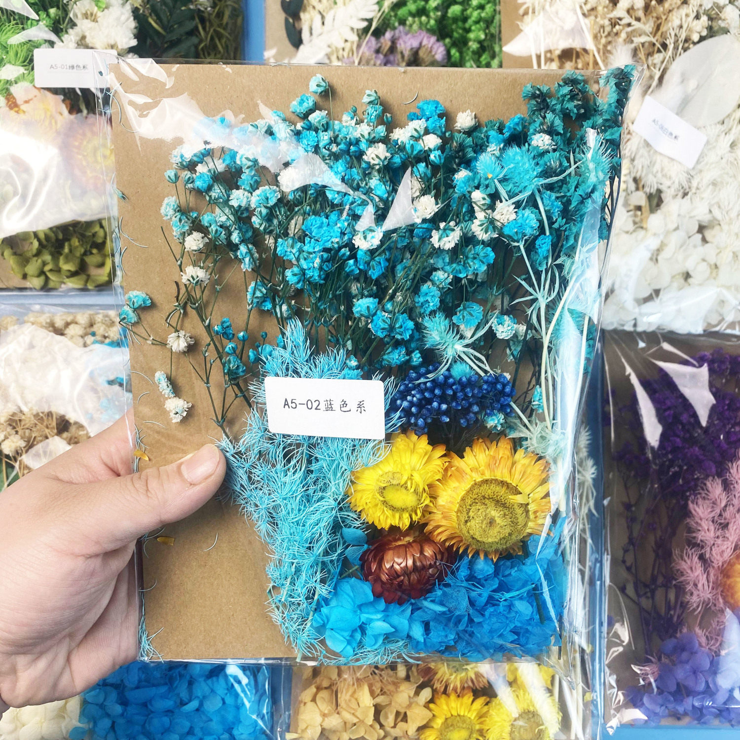 永生花diy浮游花香薰蜡烛相框团扇幼儿园手工压花材料包多色可选,淘宝优惠券,粉丝福利购,淘宝优惠卷