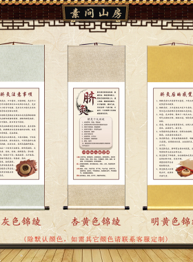 中医养生艾灸馆脐灸装饰字画挂图