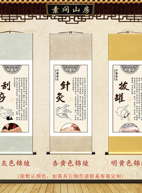 传统中医外治法针灸推拿装饰挂画
