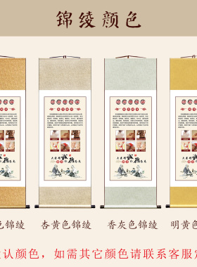 颈肩腰腿痛中医推拿按摩装饰挂轴