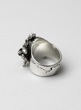 KAMMERHOPA 设计师品牌《骨蕾丝》系列925银宽戒指小众男女新品