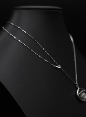 kammerhopa银层叠多戴法项链小众