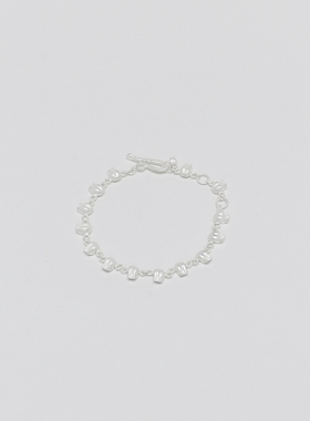 KAMMERHOPA 品牌骷蕾丝系列925银手链百搭做旧骨白中性饰品原创新