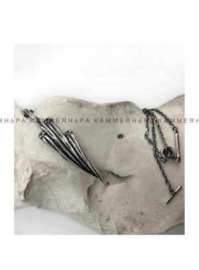 Kammerhopa化石小众吊坠银项链