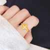 Sand gold dotted diamond Gemini clavicle chain for women that won't fade for a long time
